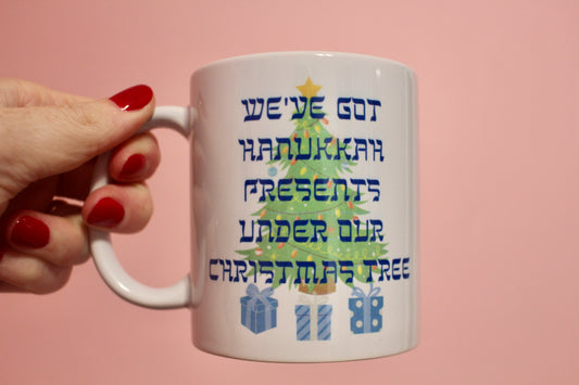 Hanukkah Presents Christmas Tree mug