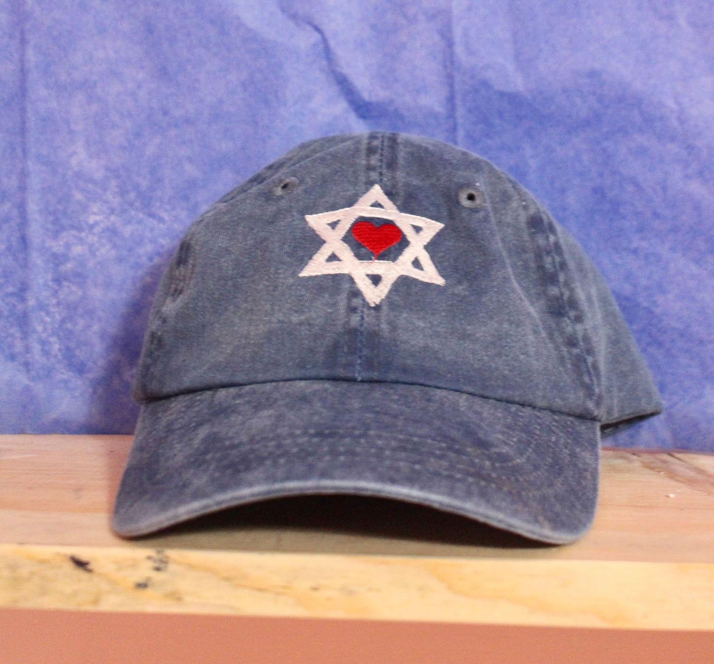 Jewish Star Heart hat **all profits donated**