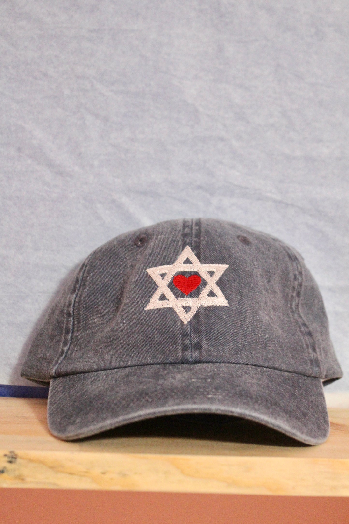 Jewish Star Heart hat **all profits donated**