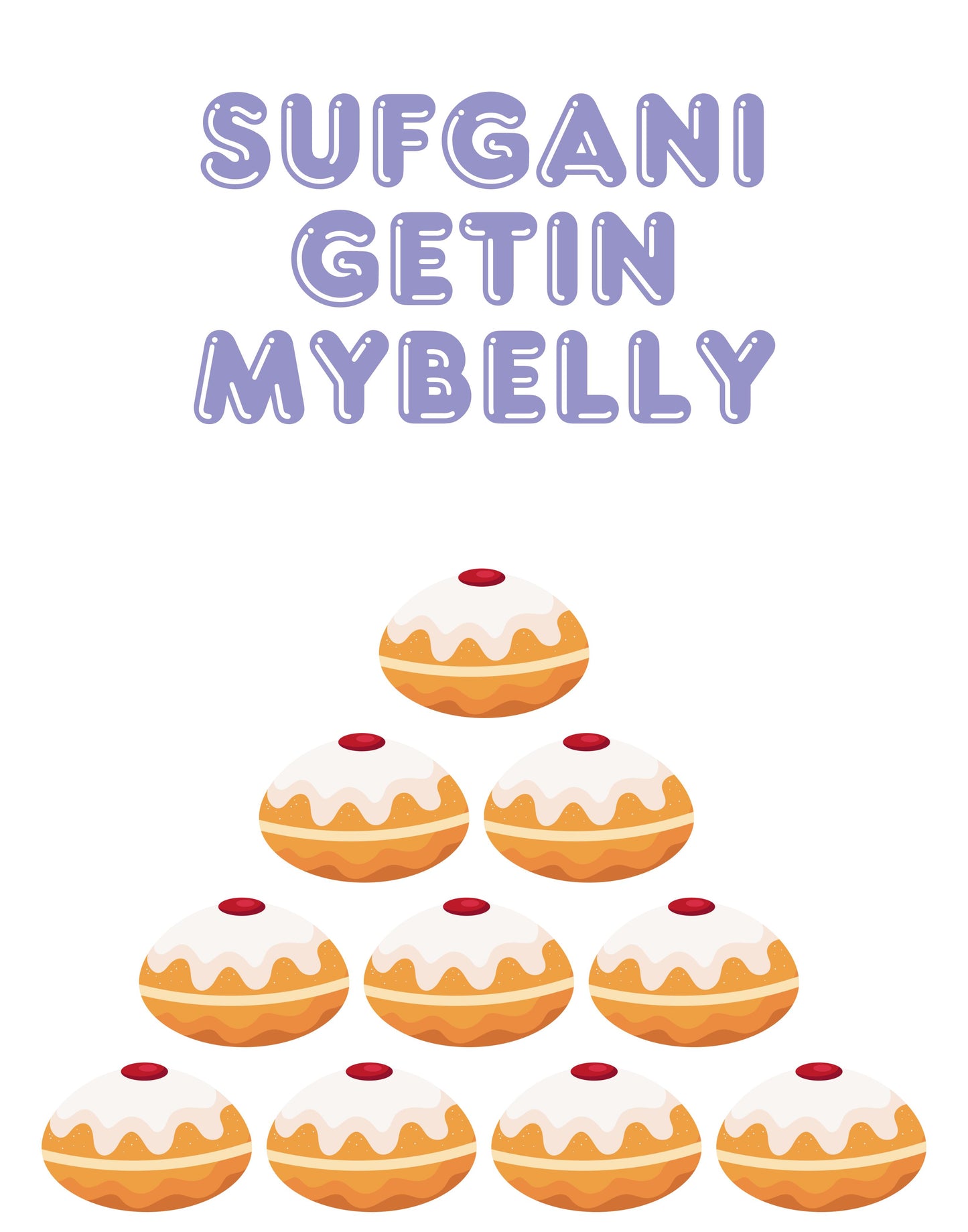 Sufganigetinmybelly print
