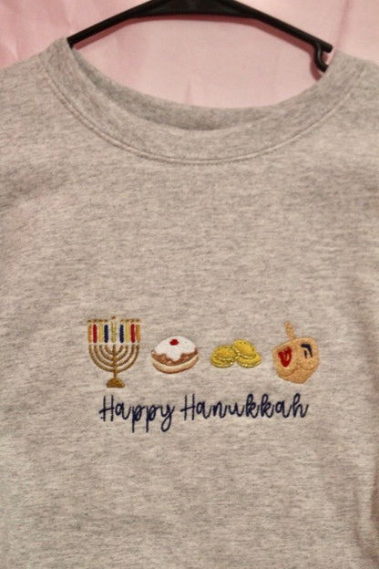 Happy Hanukkah icons sweatshirt