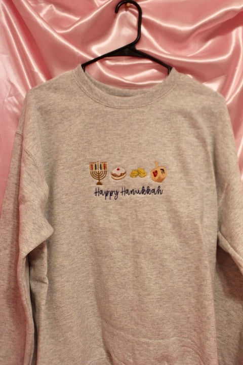 Happy Hanukkah icons sweatshirt