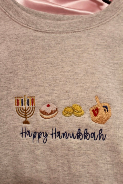 Happy Hanukkah icons sweatshirt