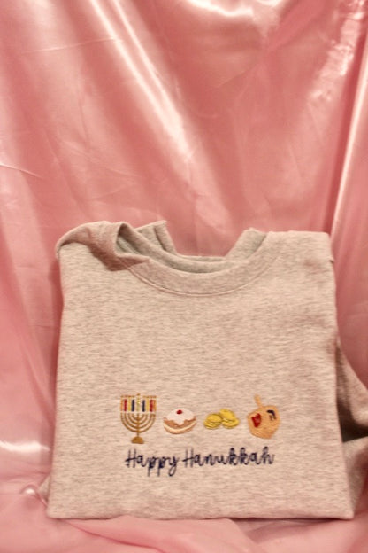 Happy Hanukkah icons sweatshirt