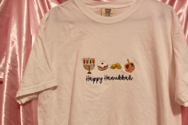 Hanukkah icons short sleeve shirt