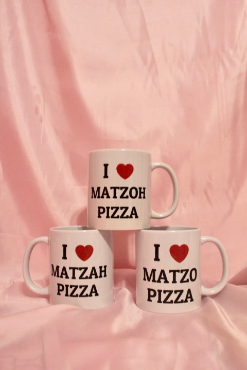 I ❤️ Matzoh Pizza mug