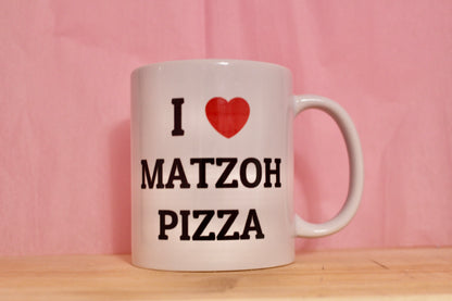 I ❤️ Matzoh Pizza mug