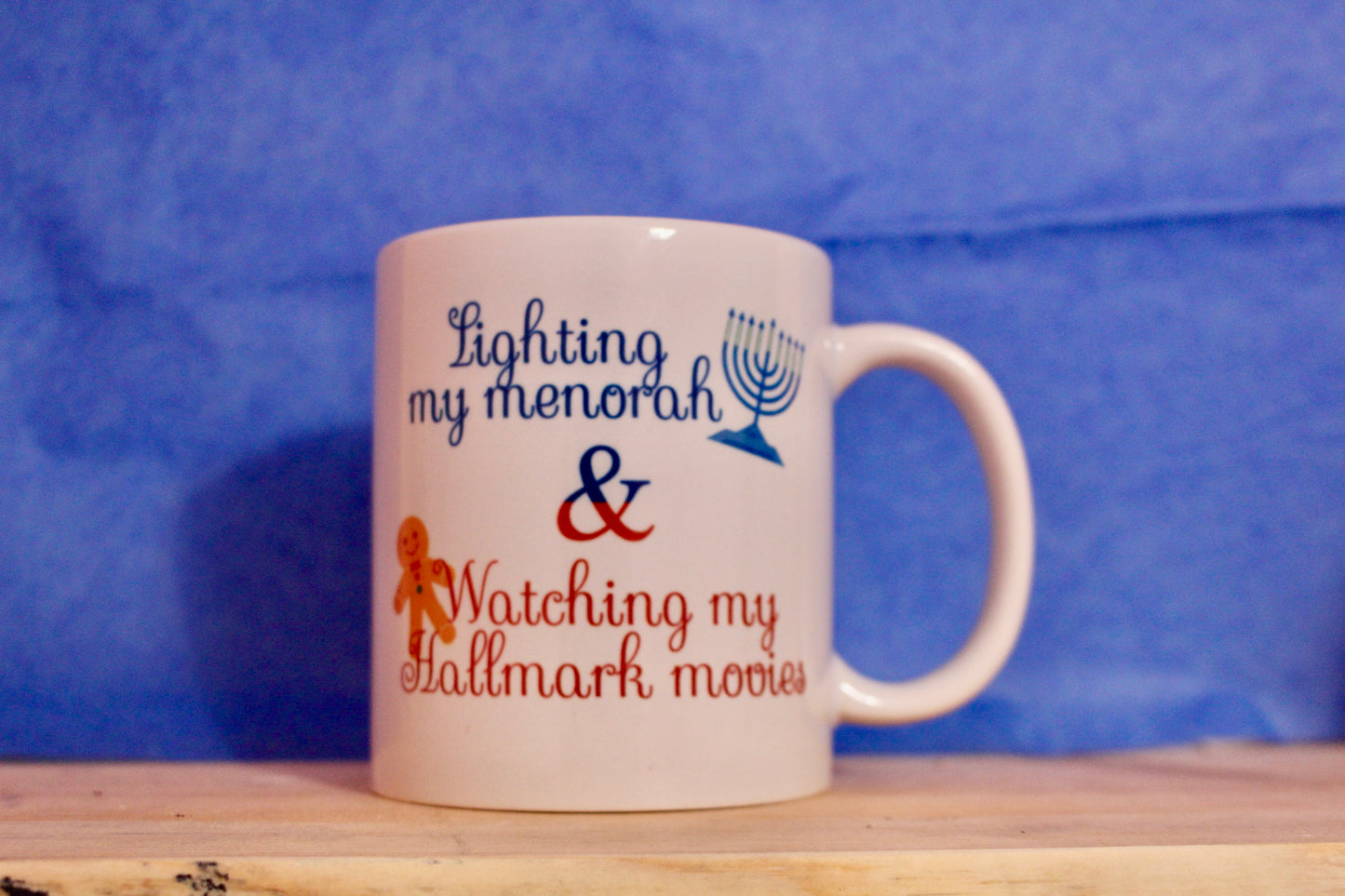 Lighting Menorah Hallmark Movie mug